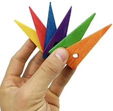 3181 Pk6 3-inch Small Triangles Bonka Bird Toys Parrot Foot Craft Talon Cage