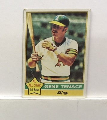 Gene Tenace 1976 Topps AL Al-Star 1st base card #165 A S