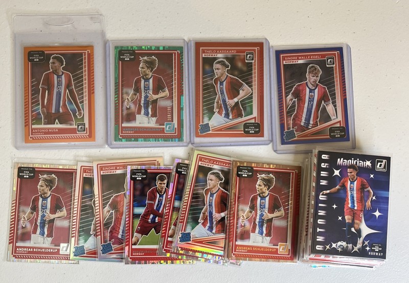 2026 Donruss World Cup Norway Lot /75 /199 Rated Rookie and Optic inserts