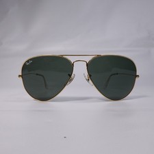 Vintage B L Ray Ban Aviator Sunglasses Gold Metal Frame Made In USA 58-14