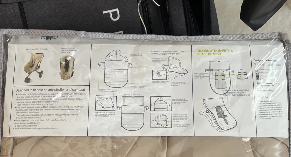 Cubierta de vaina de cordero BEEPOD 7am ENFANT. Beige Med/Grande 18M-3T Foto 4 de 4