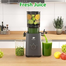 Cold Press Juicer Machines, 5.3" Large Feed Chute 99% Juice Yield, Ultra Quiet