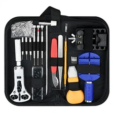 Watch Repair Tool Kit, Maintenance, Strap Adjuster, Battery Change, 147 Parts.