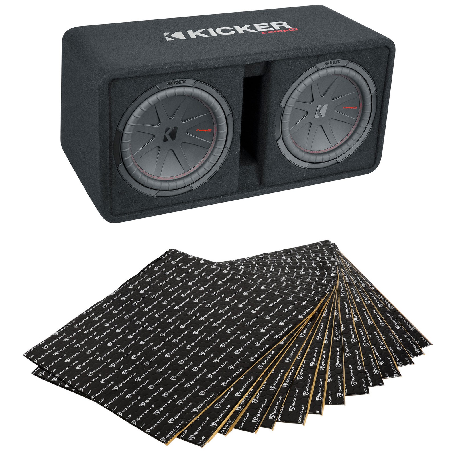 Комплект из 12 сабвуферов KICKER 48DCWR122 CompR Корпус Комплект для подавления звуковой вибрации 88490₽