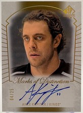 2015-16 SP Authentic Anze Kopitar Auto /25 Marks of Distinction LA Kings HOF