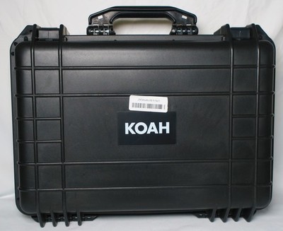 KOAH Hard Protective Equipment Case   Black   Foam Interior