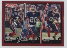 2007 Topps Total Red Ko Simpson Donte Whitner Kiwaukee Thomas #191 0uf1