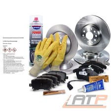 BREMSSCHEIBEN + BREMSBELÄGE VORNE + HINTEN FÜR SEAT ALTEA 5P LEON 1P