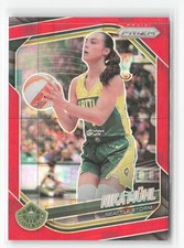 2025 Panini Prizm WNBA #127 Nika Muhl Red Pandora Prizms #/199