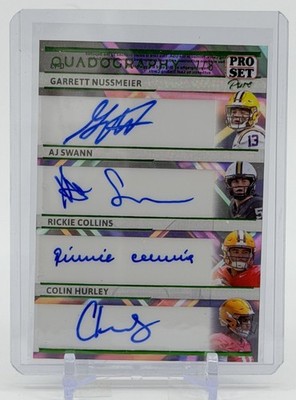 2024 Leaf Pro Set Pure Quadography Nussmeier, A.J. Swann, R. Collins, Hurley /8