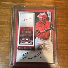 2015 Panini Contenders Prospect Ticket Sergio Alcantara #35 Auto 4l3