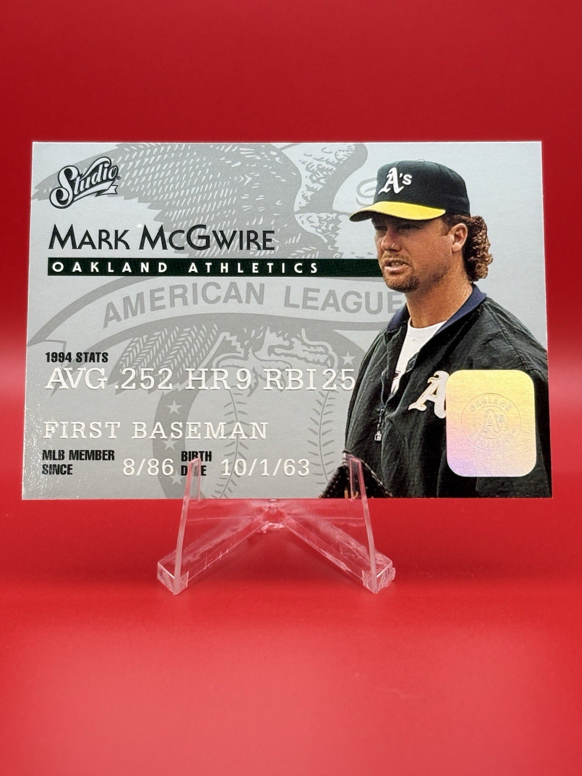 1995 Studio - Mark McGwire #141