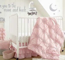 Pink Baby Willow Levtex Quilt Bedding Tufted Exquisite Baby-Toddler