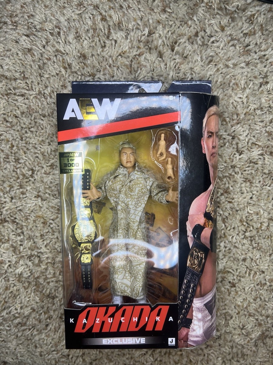 AEW Kazuchika Okada Unrivaled Shop Premier Edition Jazwares Figure AEW Kazuchika Okada Unrivaled Shop Premier Edition Jazwares Figure