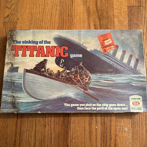 Vintage Ideal The Sinking Of The Titanic Board Game 1976 #2003-2 Complete-banned