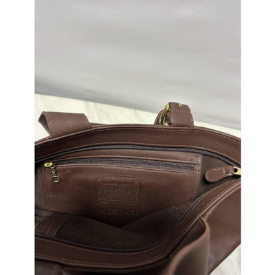 Coach 4133 Handbags Brown Leather Vintage USED From Japan | eBay