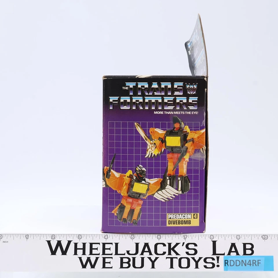 Divebomb 100% Complete W/Box & Insert 100% Complete 1986 G1 Transformers NM - Image 3 of 4