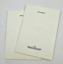 Jaeger LeCoultre - mai usato - libretto di servizio - 10,5 x 14,5 cm -
