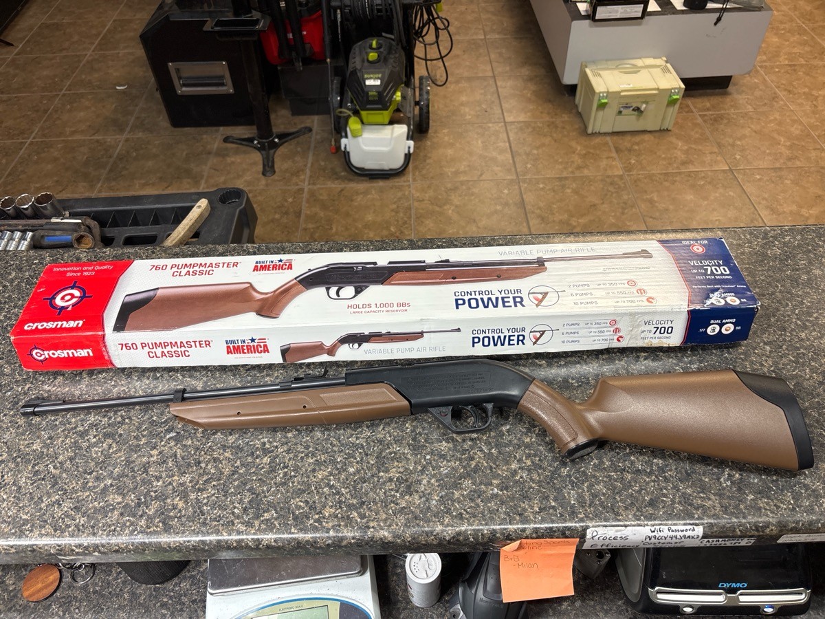 Crosman Pumpmaster 760 .177 Air Rifle 4x15mm Scope 764SB for sale