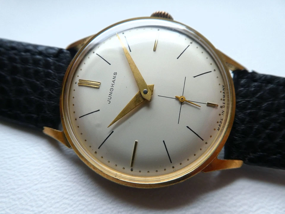 Wow! Hermoso reloj de vestir vintage muy raro 'Max Bill' Junghans para hombre años 50! Foto 3 de 4