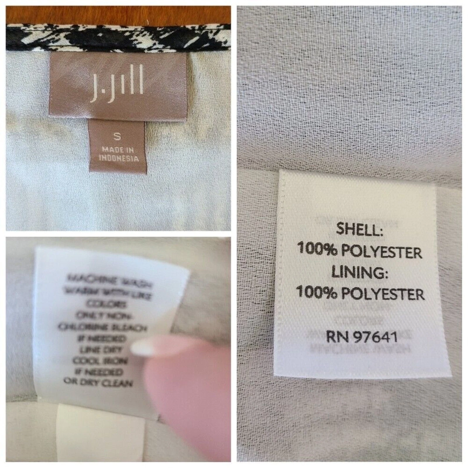 VETEMENTS Abito J. Jill plissettato foderato piccolo ginocchio bianco e nero astratto plissettato