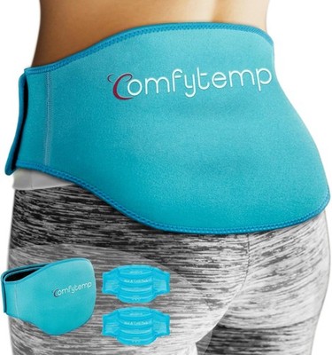 One Comfytemp Ice Pack for Back Pain Relief, 2 Packs, Reusable Gel