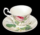 Roy Kirkham 1996 "Redoute Roses" 2 Teacup & Saucer Sets, Fine Bone China — photo 3