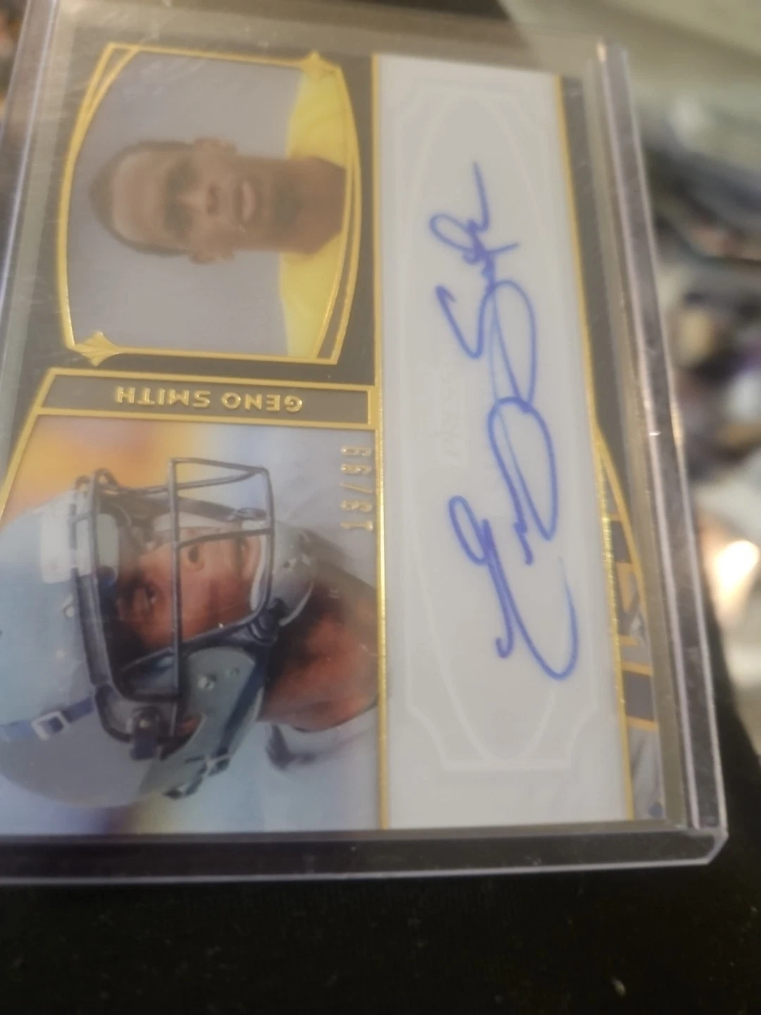 Geno Smith Press Pass Showcase #GS Autograph-Silver