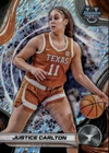 2024 Bowman Best University Basketball Shimmer Refractor Justice Carlton #38