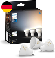 Philips Hue White Ambiance GU10 LED Spot 3Er Pack (400Lm), Dimmbare LED Lampen F