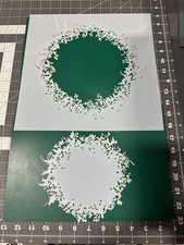 2pc Large Grunge Sun Round AIRBRUSH Paint STENCIL Reusable Template 12   6  DIY