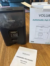 VOLUAS Automatic Cat Feeders - Timed Pet Feeder for Cats and Dogs with Dry Food