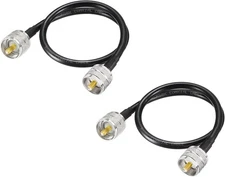 SUPERBAT PL-259 CB Jumper Cable UHF Male to Male Low Loss RG8X Coaxial Cable