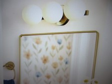 Westwood 17 in. 3-Light Gold Bathroom Vanity Light Fixture with White Opal Glass