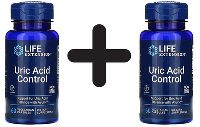 2 x Life Extension Uric Acid Control - 60 vcaps (399,92 EUR/kg)