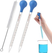 10ml Glass Pipettes Dropper, Lab Graduated Dropper for 0.3 Ounces, 2 pieces 