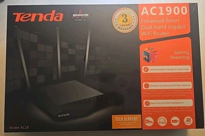 Brand NEW! Sealed Tenda AC18 AC1900 Smart Dual Band Wireless Gigabit Router