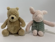 Gund Disney Classic Pooh  Piglet Plush Set 5  Bean Bag Bottom Stuffed Animal