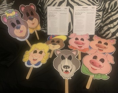 Goldilocks &the 3 Bears Masks Fairy Tales Scholastics Teachers Friends,&3 Pigs