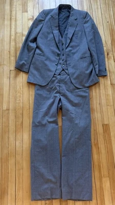 Vintage Yves Saint Laurent 3-Piece Suit Size 40 Pants 33x32 YSL - Image 1 of 4