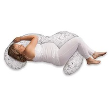 Boppy Total Body Pillow with Easy-on Removable Pillow Cover in Gray Scattered