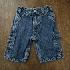 Osh Kosh Vintage Y2K 0-3 Month 100 Cotton Jeans Baby Cargo Blue 3 Months