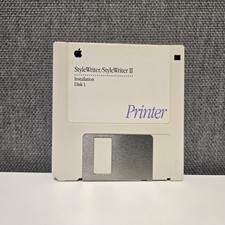 1993 Vintage Macintosh StyleWriter/StyleWriter 2 Installation Disk 1