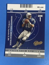 2004 FLEER AUTHENTIC NFL 2004 #54 PEYTON MANNING COLTS FOOTBALL CARD