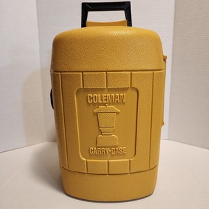 Coleman Yellow Plastic Lantern Case Portable Durable Parts Storage 1983