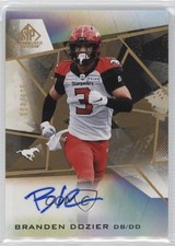 2021 SP Game Used Edition CFL Auto Gold 94/115 Branden Dozier #A-BD Auto 0q3