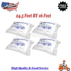 4PCS Disposable Plastic Car Covers, Clear Car Cover 16x24.5ft Extra Large