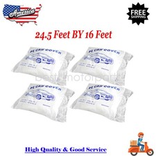 4 Pcs Disposable Plastic Car Covers Clear Car Cover 16 X 24 Extra Large