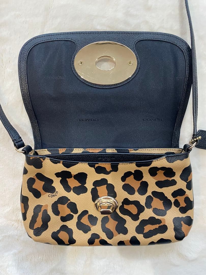 COACH Shoulder Bag Leopard Pattern 4a - image 5