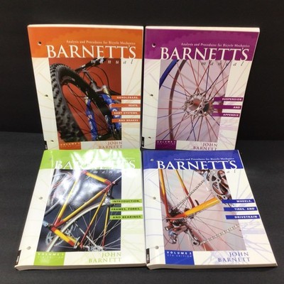 Barnetts Manual 5th Edition Complete 4-Volume Set Bicycle Mechanics Guide 2003